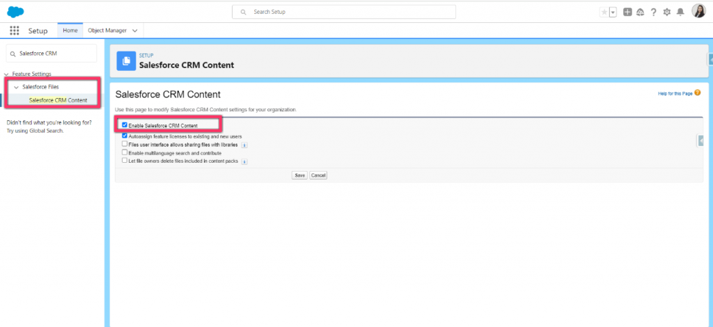 Salesforce CPQ Package - Enable CRM Content