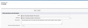 Email Template permission set