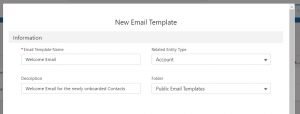 Email Templates Name and other info