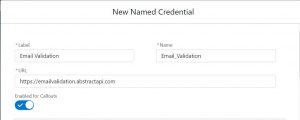 URL Passed to named credential