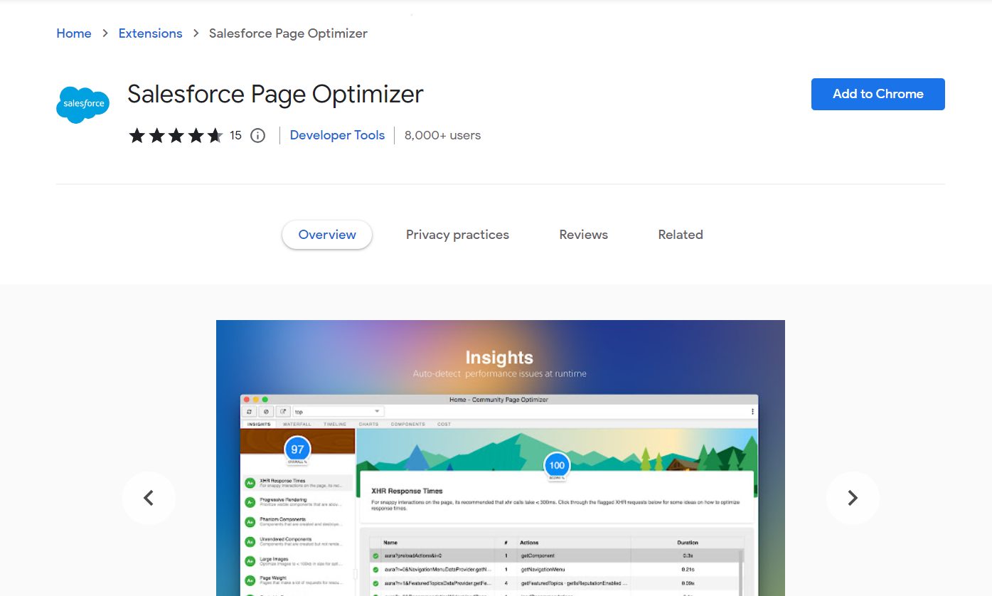 Salesforce Page Optimizer Extension Salesforce Geek