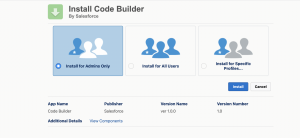 Installing Code Builder Package