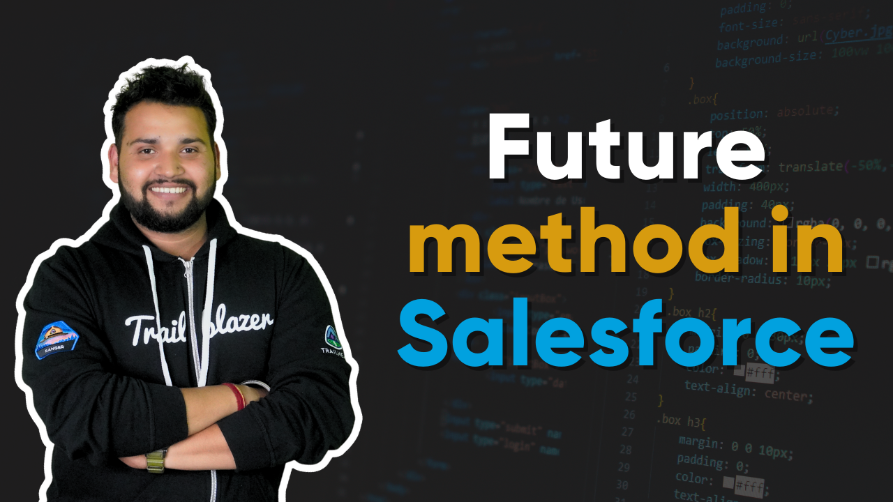 Future method in Salesforce with example