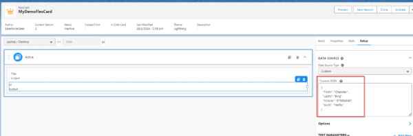 Flexcard Data Source and Build Elements in Omnistudio - Salesforce Geek