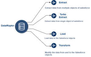 There are four types of DataRaptor - Extract, TurboExtract, Load and Transform