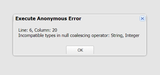 Type compatibility error