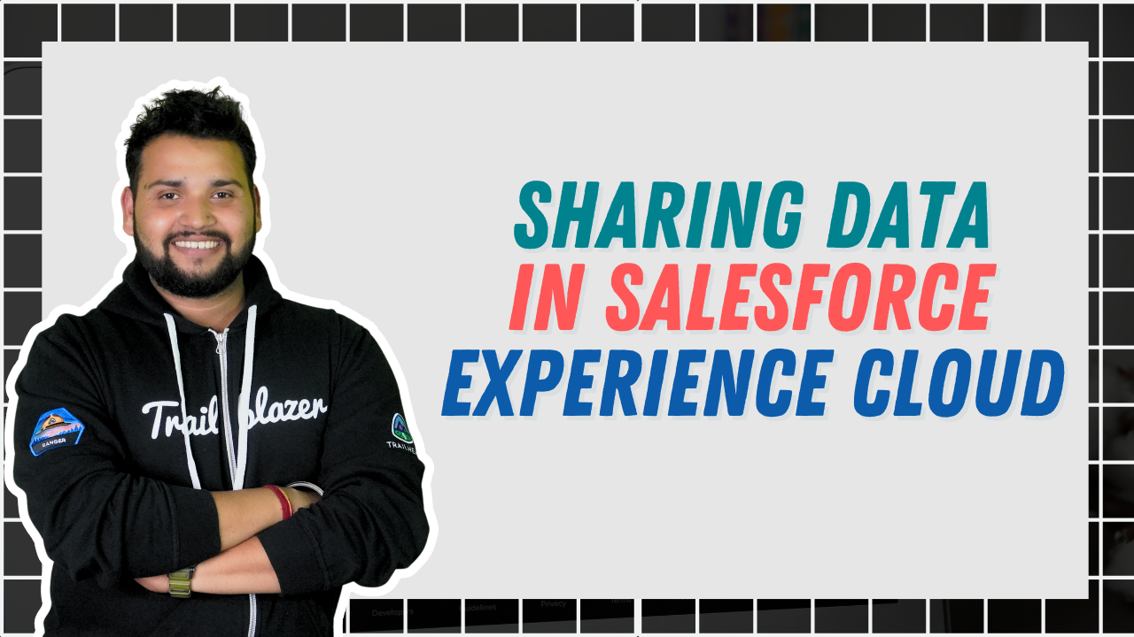 sharing data in the Salesforce experience cloud