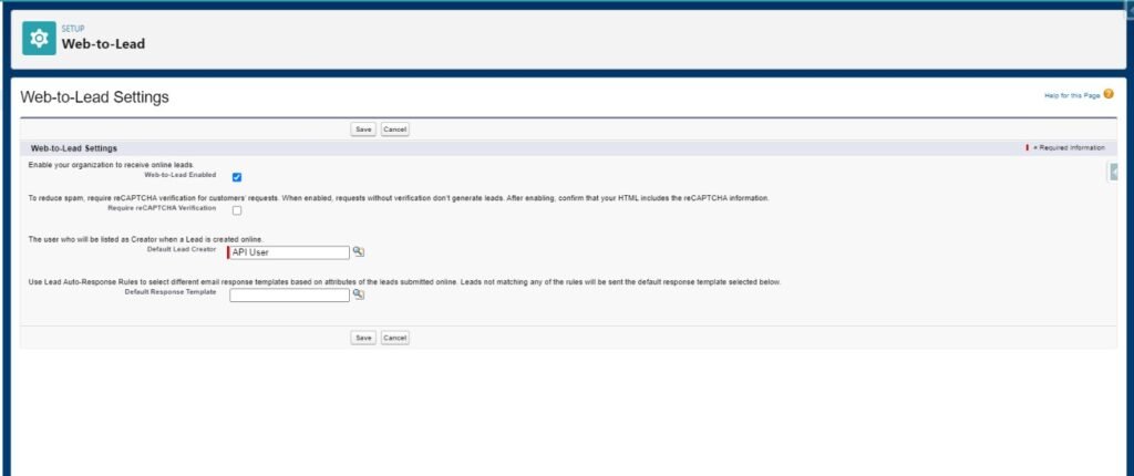 Web to lead in salesforce with example - Salesforce Geek