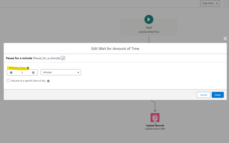 Pause Element in Salesforce Flow - Salesforce Geek