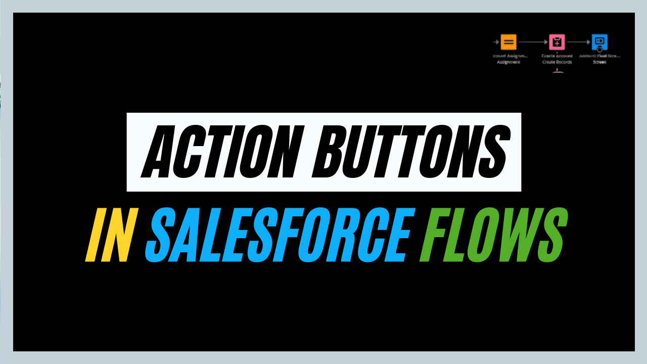 Action Buttons in Screen Flow in Salesforce