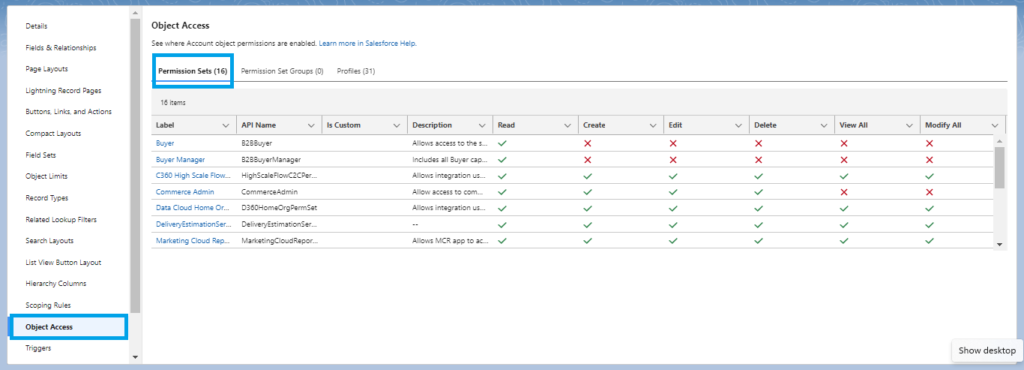 Salesforce Winter'25 Release: Object access