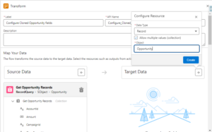 Transform element in Salesforce flow