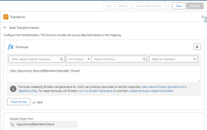 Transform element in Salesforce flow