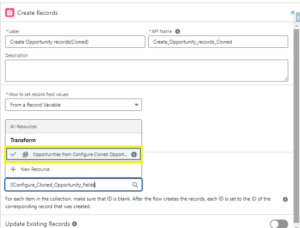 Transform element in Salesforce flow