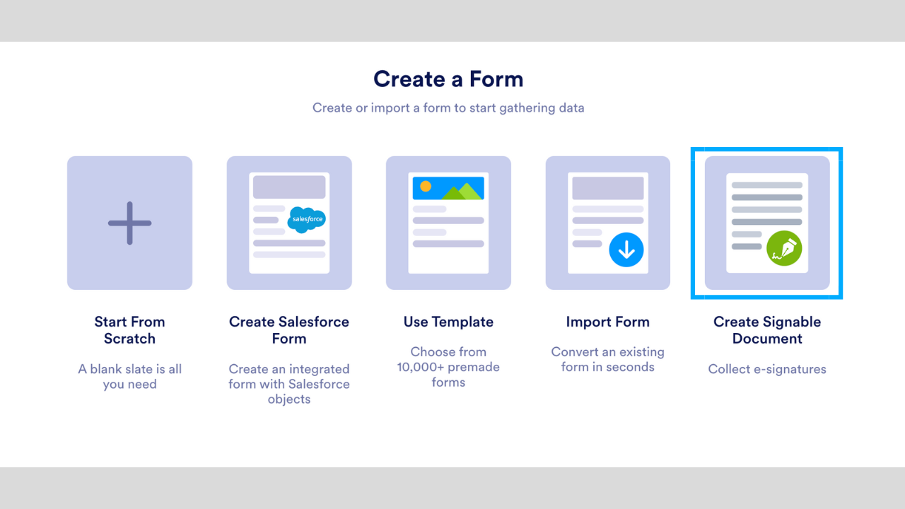 Salesforce Signable Document Generation