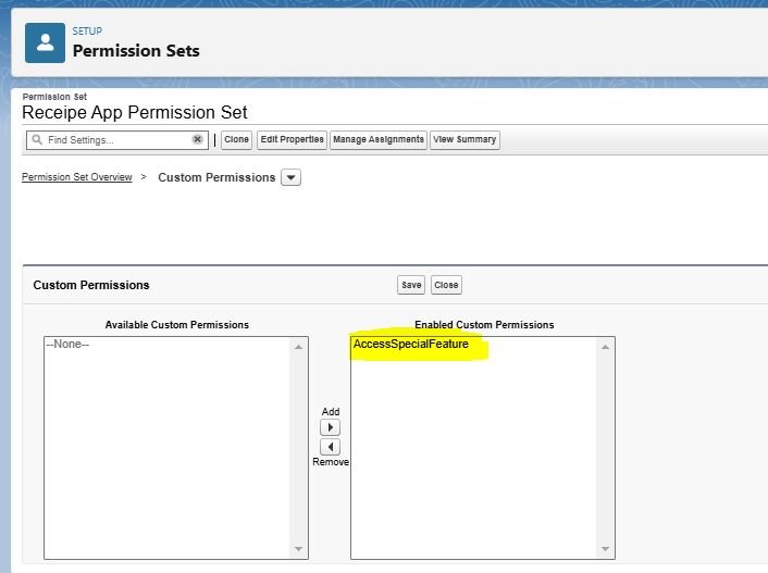 Custom Permissions in Apex