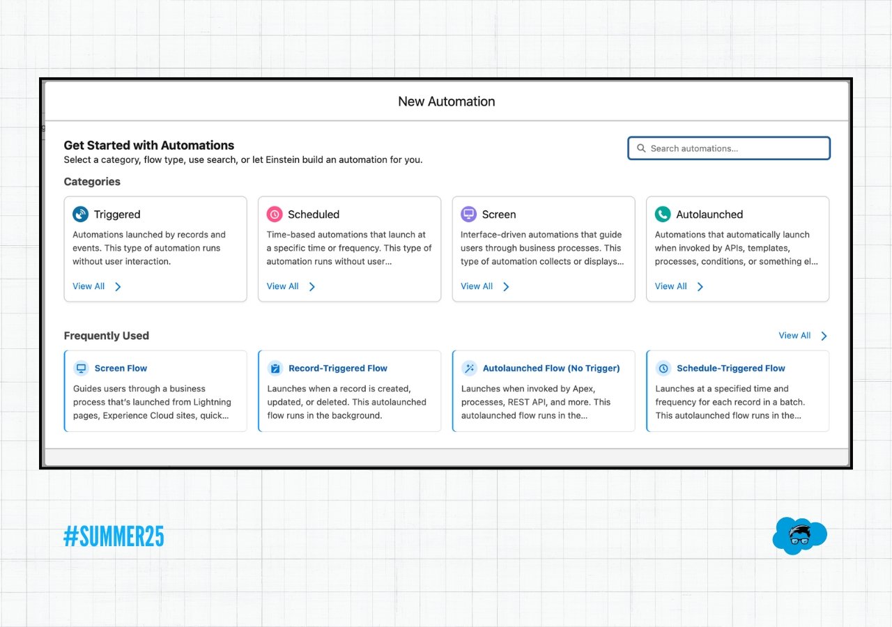 Top Flow Features in Salesforce Summer '25 Release - Improved Flow Creation Process