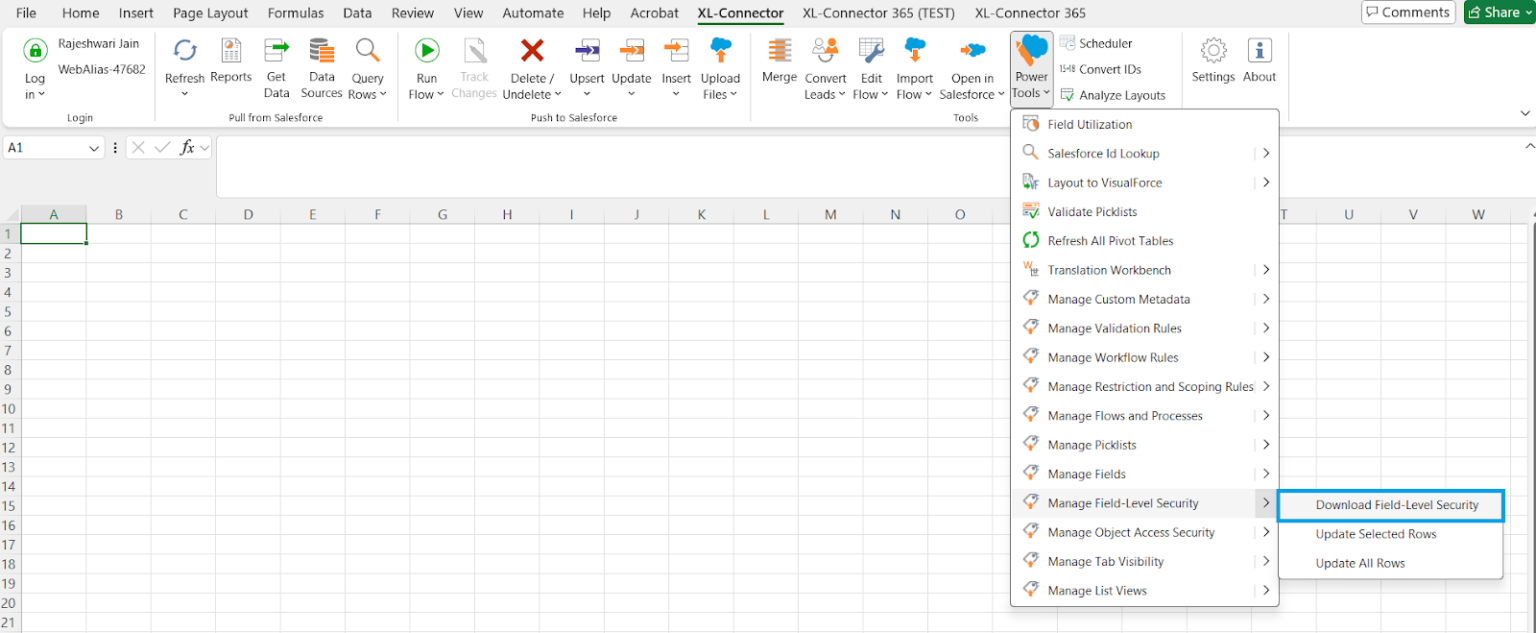 Mass Update Salesforce Field Access using Excel - Salesforce Geek