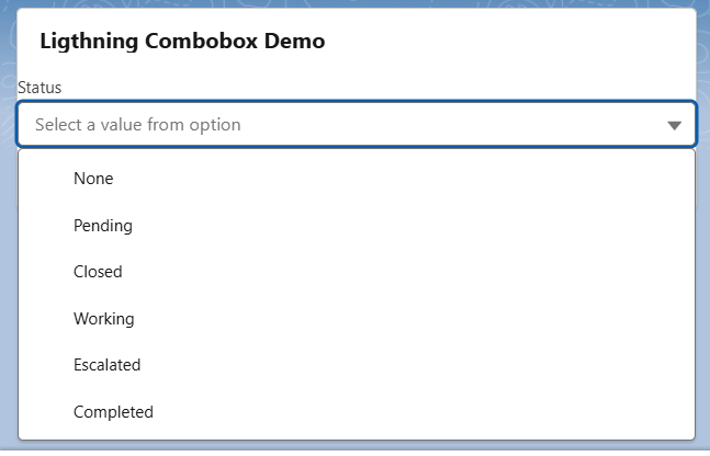 status demo 1