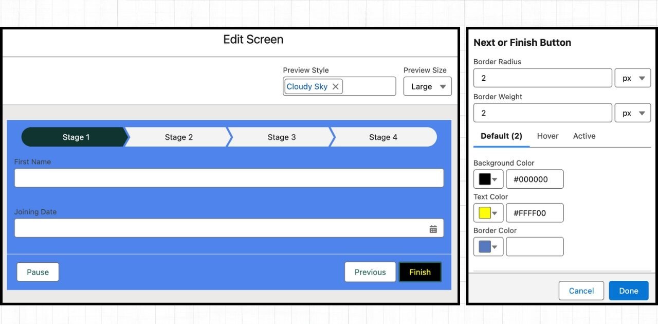 Screen component styling Flow Features in Salesforce Spring '26 Release
