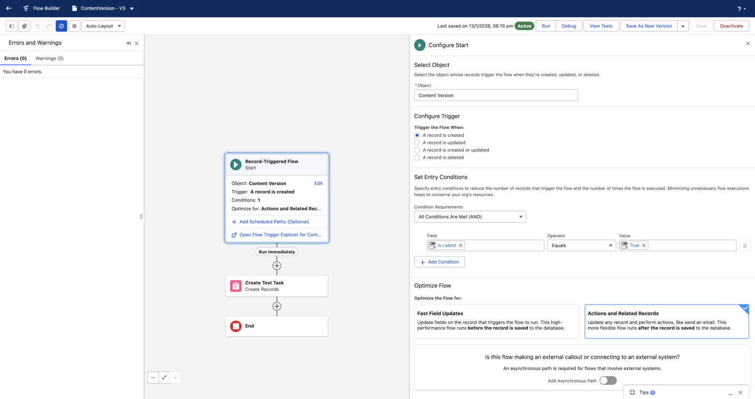 ContentDocument and ContentVersion in Flows | Spring ’26 - Salesforce Geek