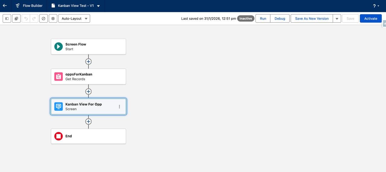 Screen element in Salesforce Screen Flow