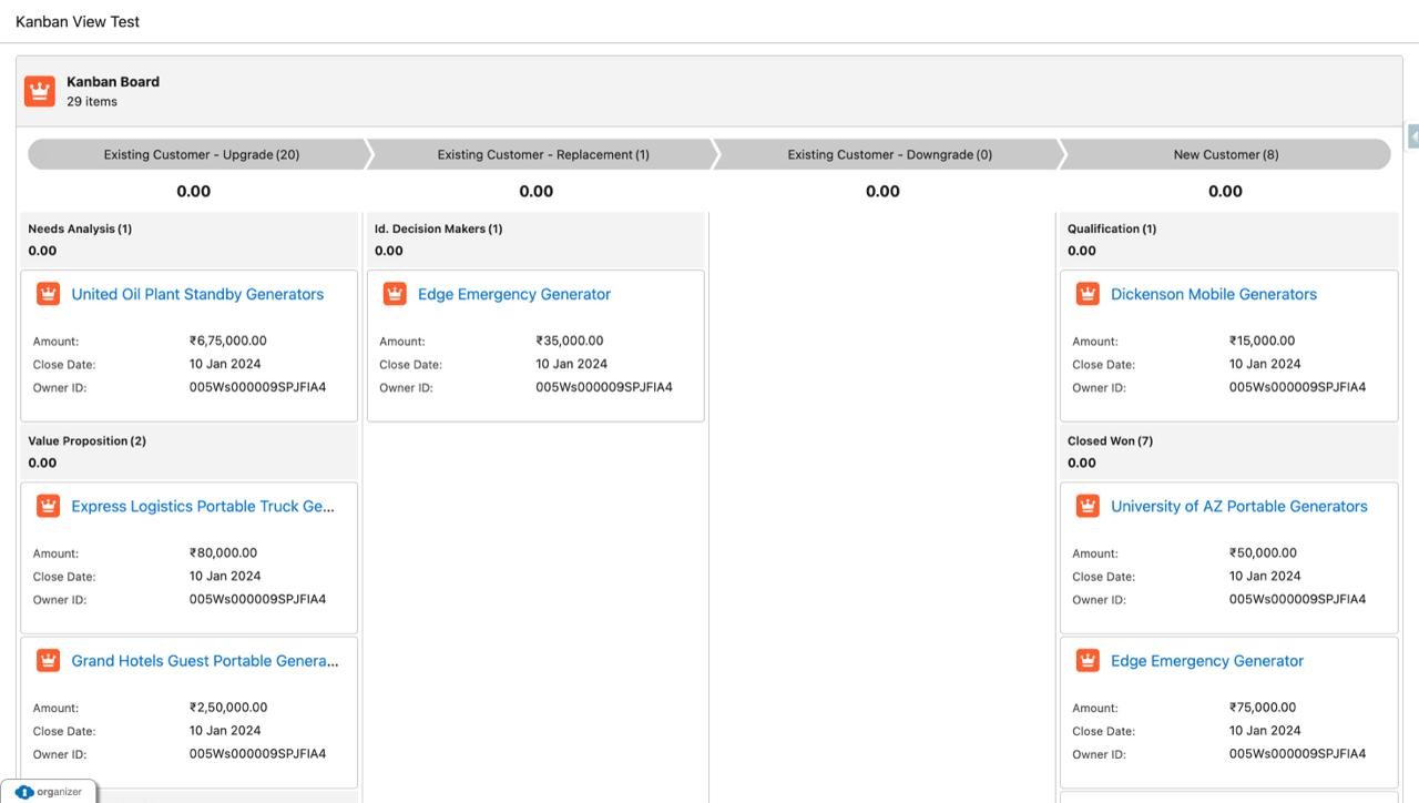 Kanban Board Component in Flow